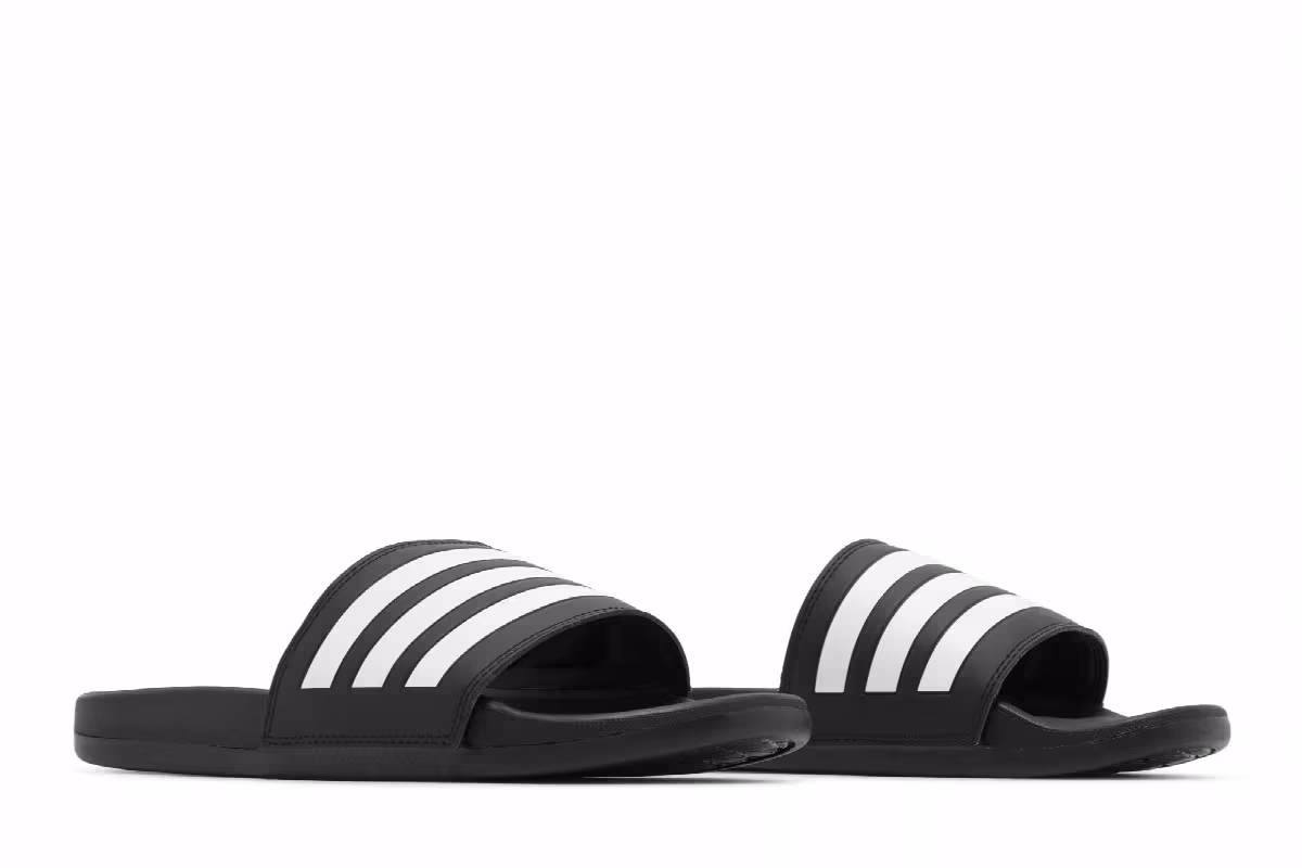 adidas Adilette Comfort Slide Black White, view 9
