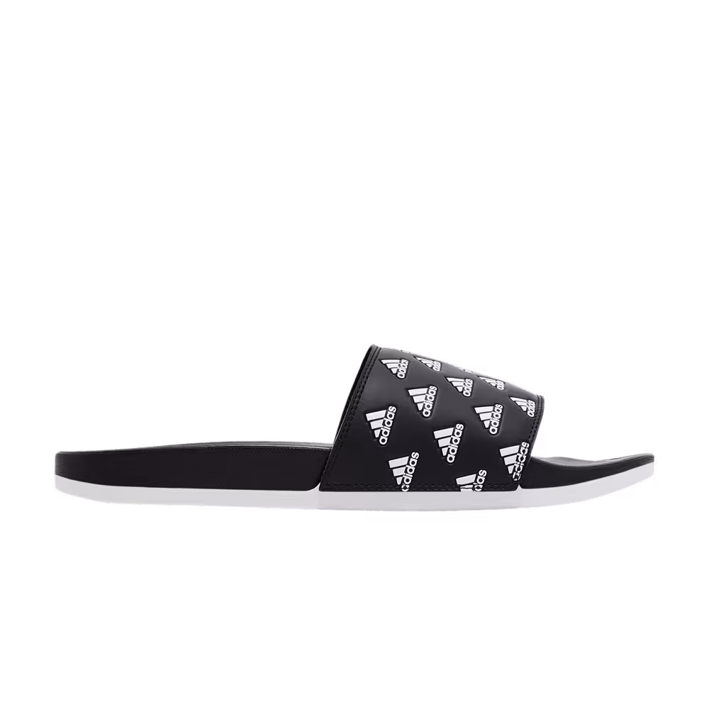 Adidas Adilette Comfort Slide Repeat Logo - Black