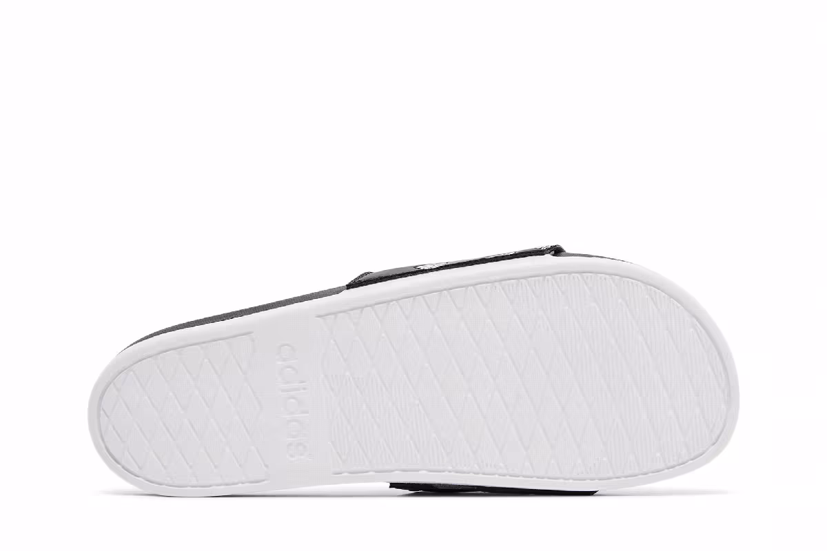 Adidas Adilette Comfort Slide Repeat Logo - Black, view 5