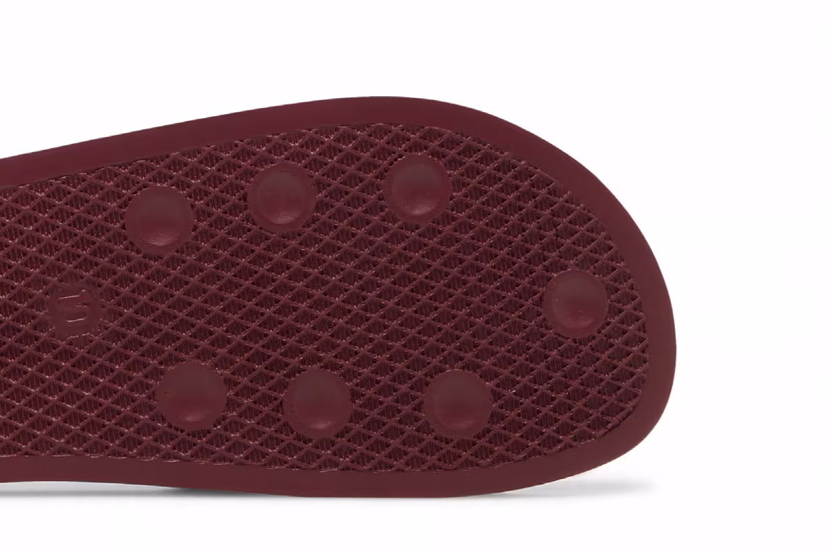 adidas Adilette Slides Quiet Crimson, view 6