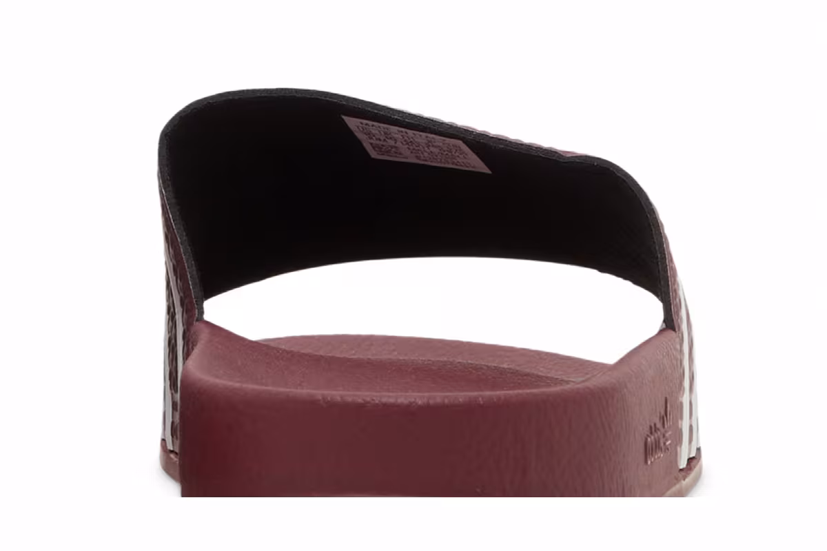 adidas Adilette Slides Quiet Crimson, view 8