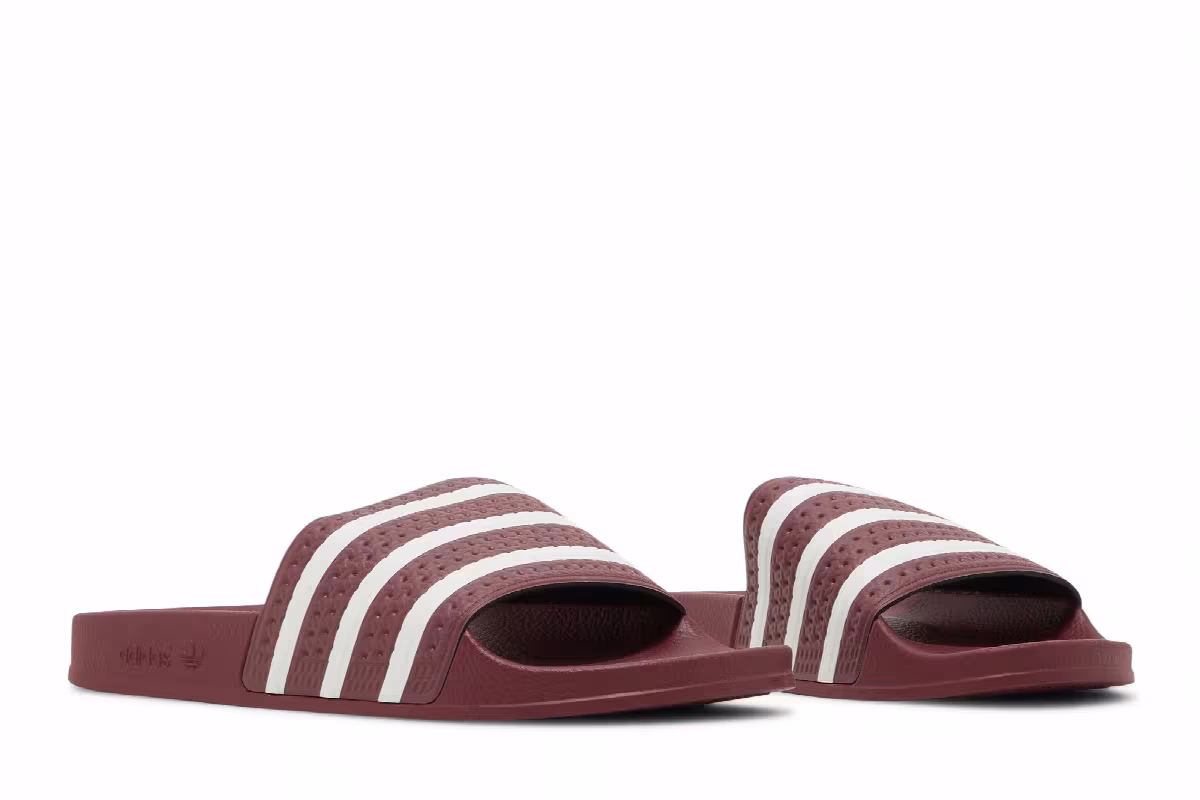 adidas Adilette Slides Quiet Crimson, view 9