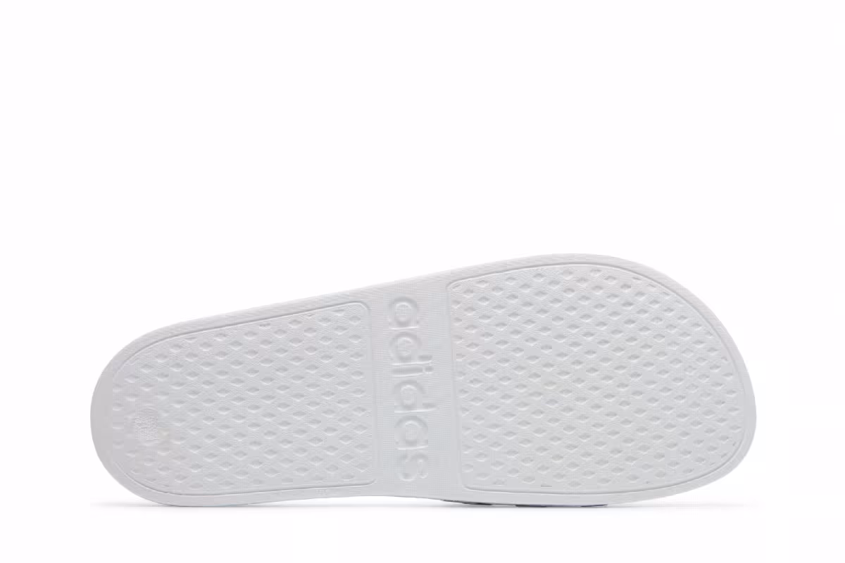 Adidas Adilette Aqua Slides White Platinum Metallic, view 5