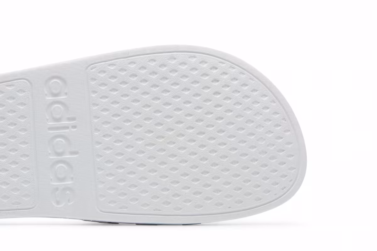 Adidas Adilette Aqua Slides White Platinum Metallic, view 6