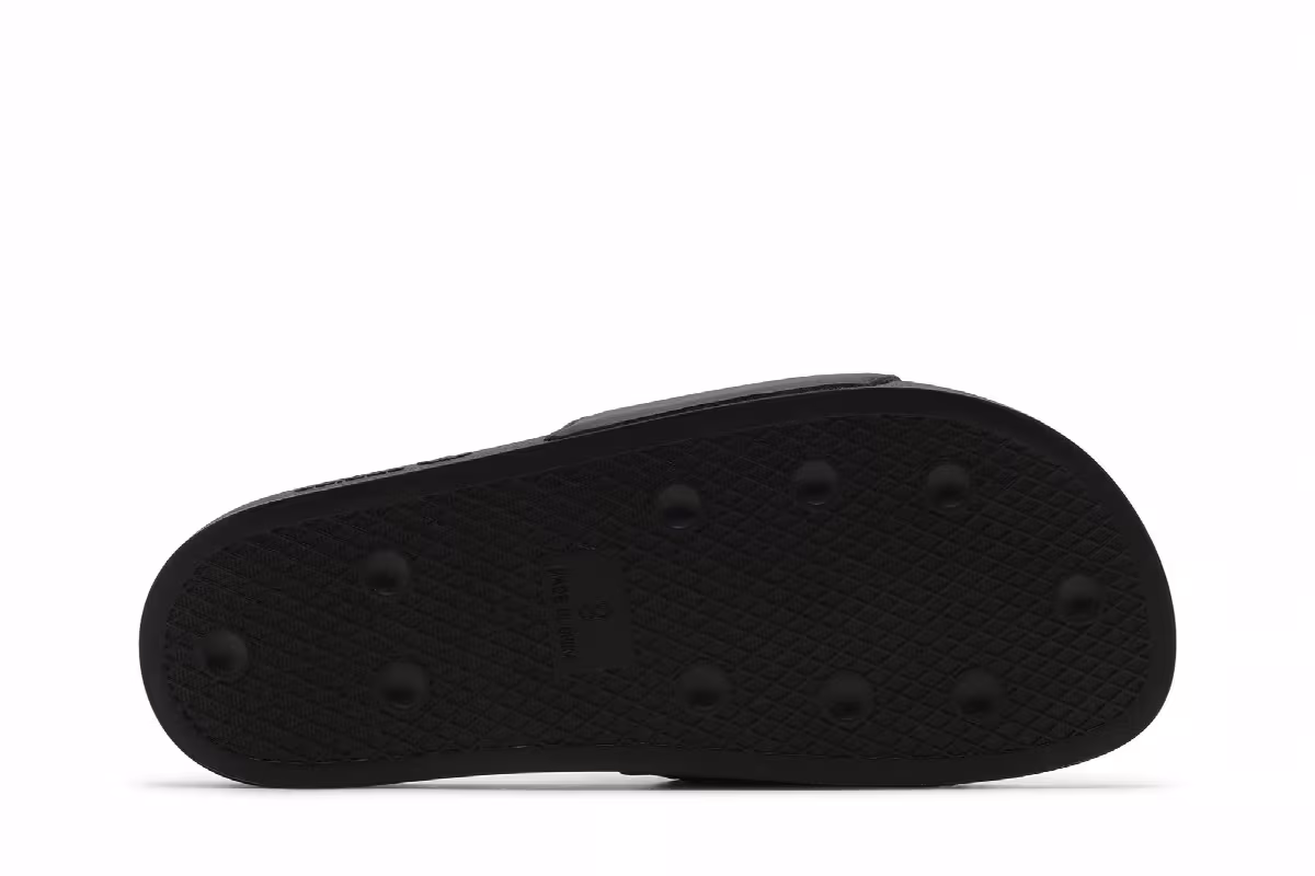 Circoloco x adidas Adilette Slide Black Gold Metallic, view 5