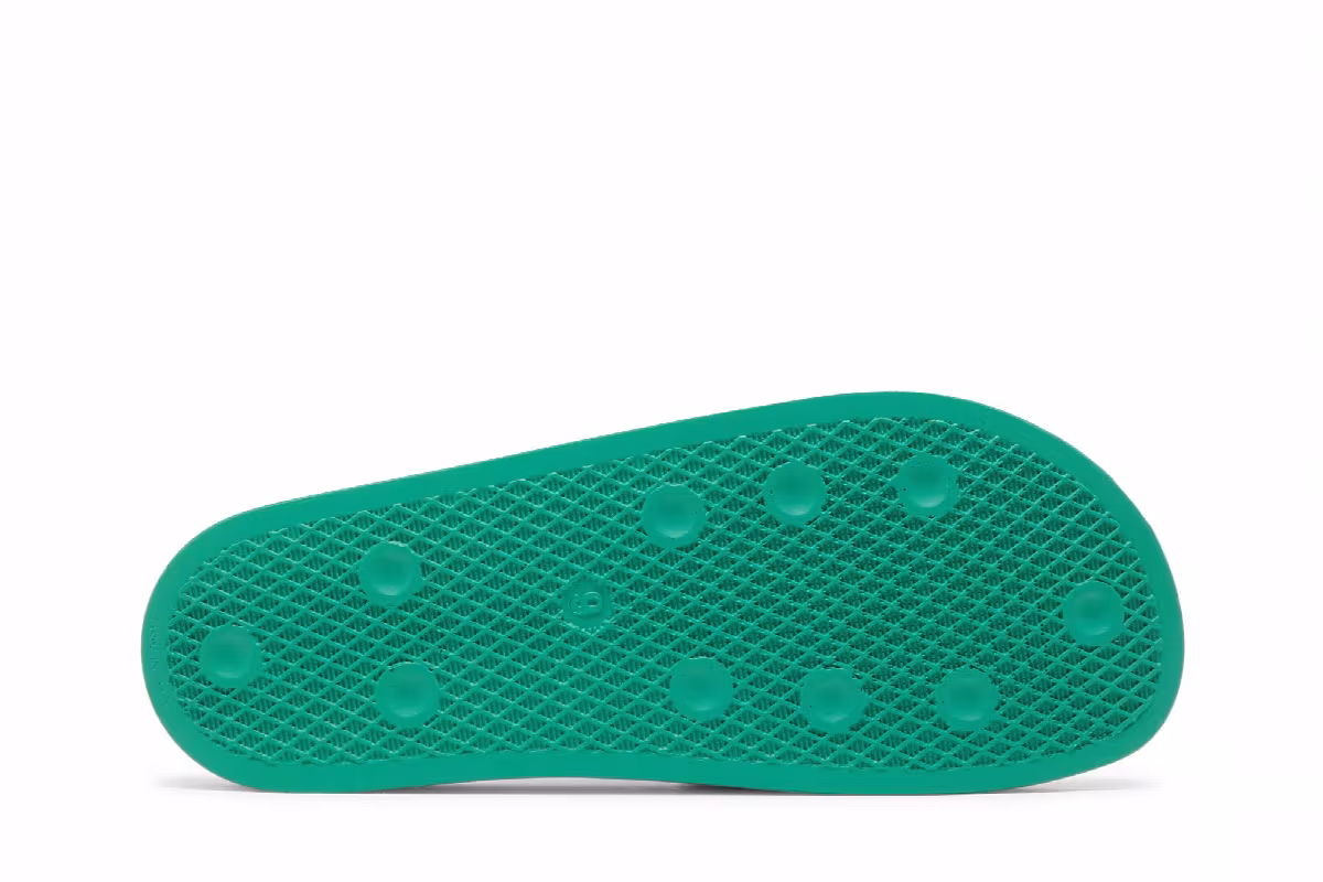 adidas Adilette Slide Hi-Res Green Turbo, view 5
