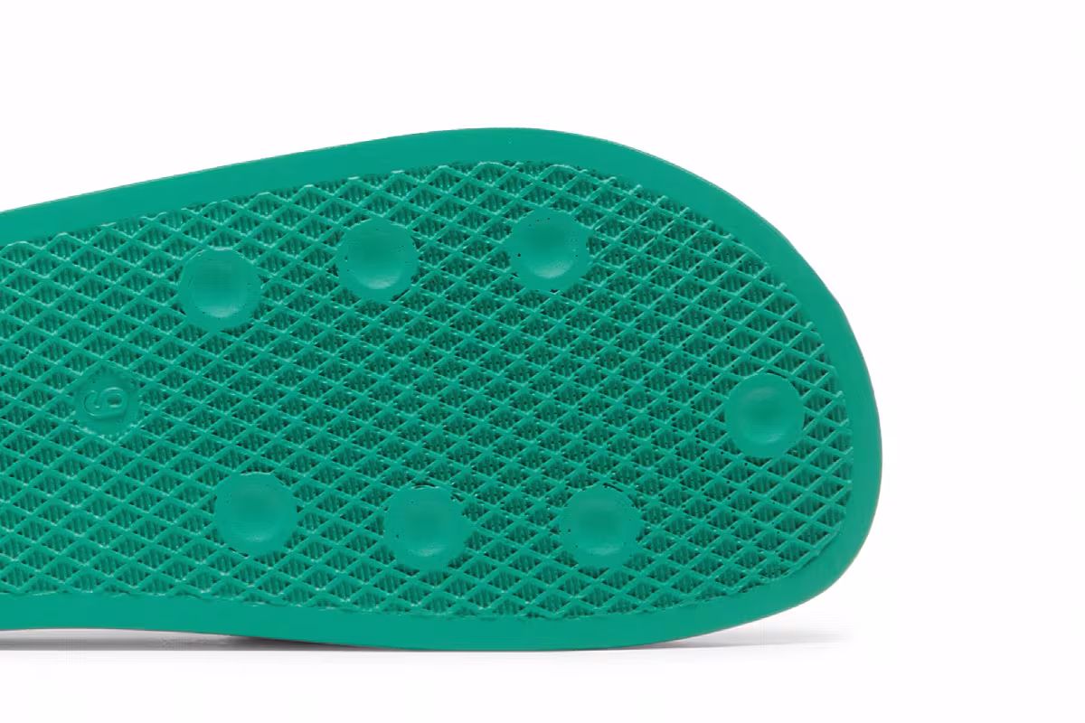 adidas Adilette Slide Hi-Res Green Turbo, view 6