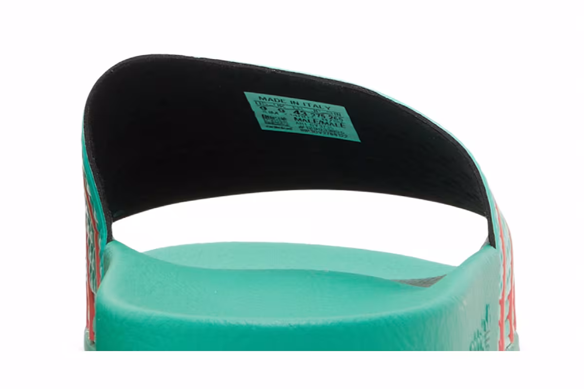 adidas Adilette Slide Hi-Res Green Turbo, view 8