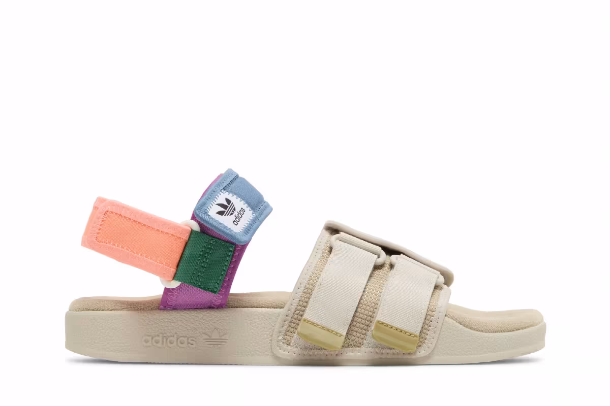 Adidas Adilette Sandal 4.0 Beige Tone Aluminium, view 2