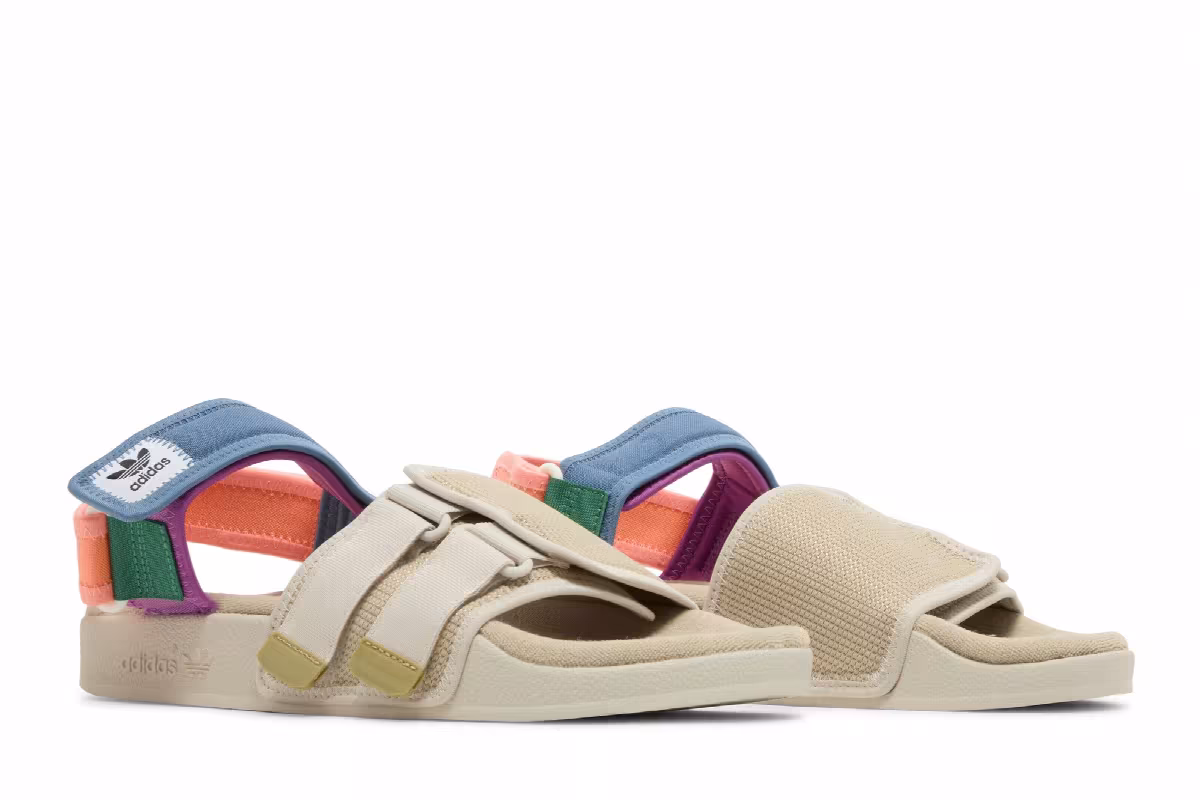 Adidas Adilette Sandal 4.0 Beige Tone Aluminium, view 9