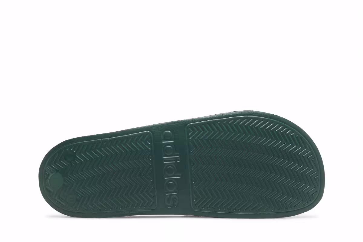 adidas Adilette Slide White Collegiate Green, view 5