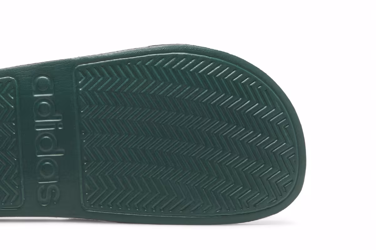 adidas Adilette Slide White Collegiate Green, view 6