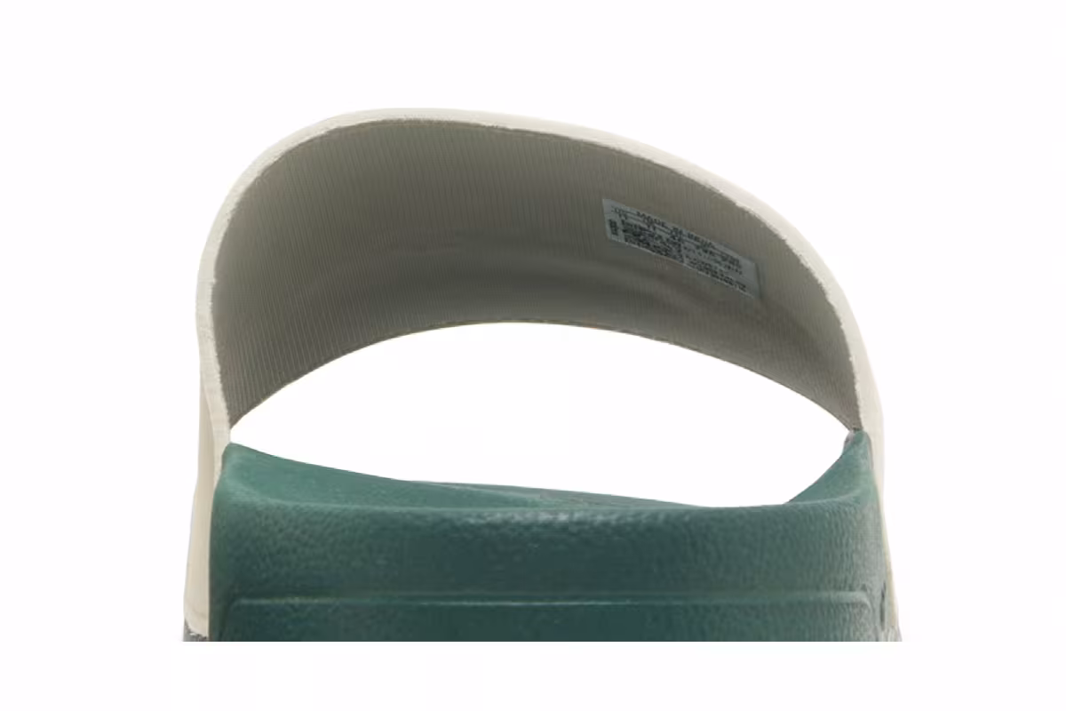 adidas Adilette Slide White Collegiate Green, view 8