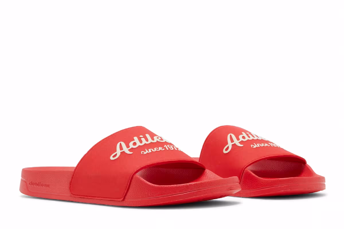 Adidas Adilette Shower Slide Vivid Red, view 9