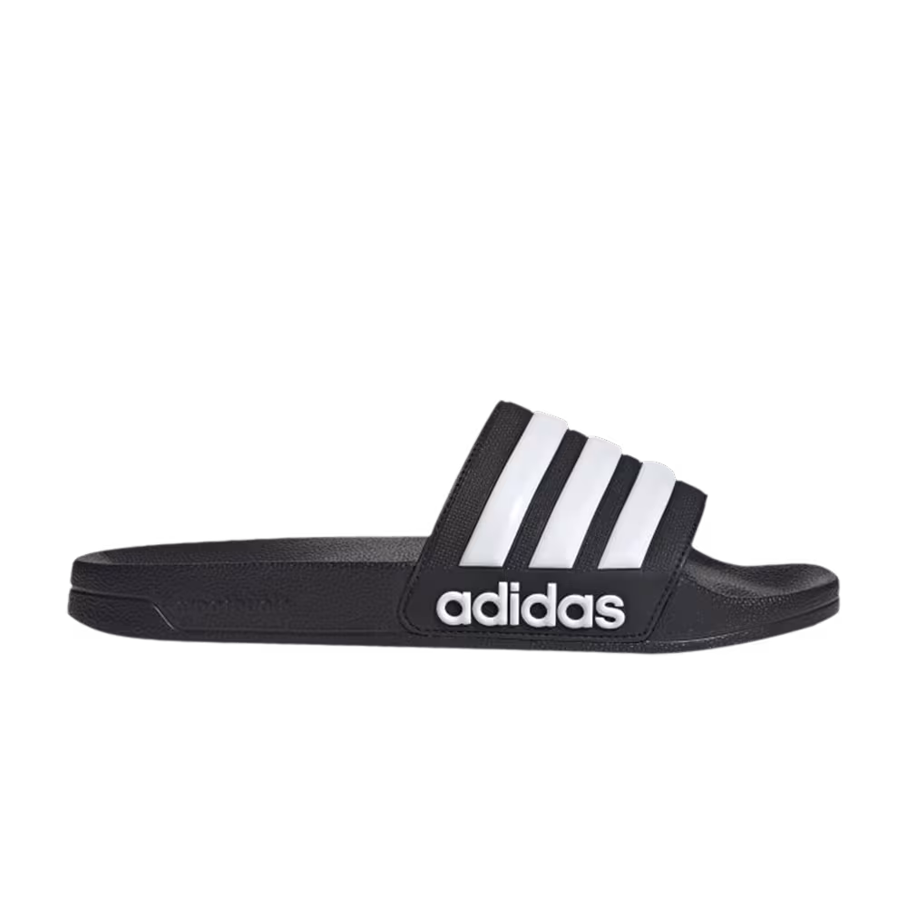 Adidas Adilette Shower Slide Black White