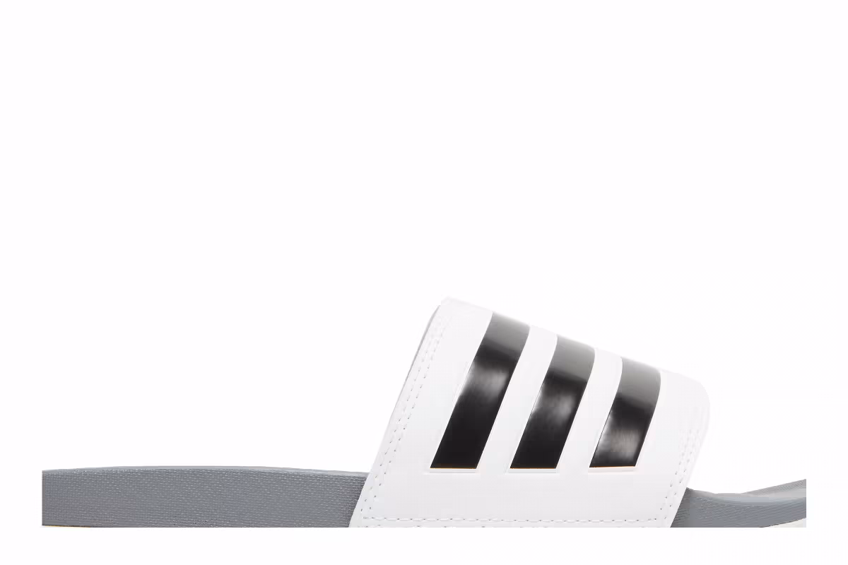 Adidas Adilette Comfort Slide White Grey, view 3