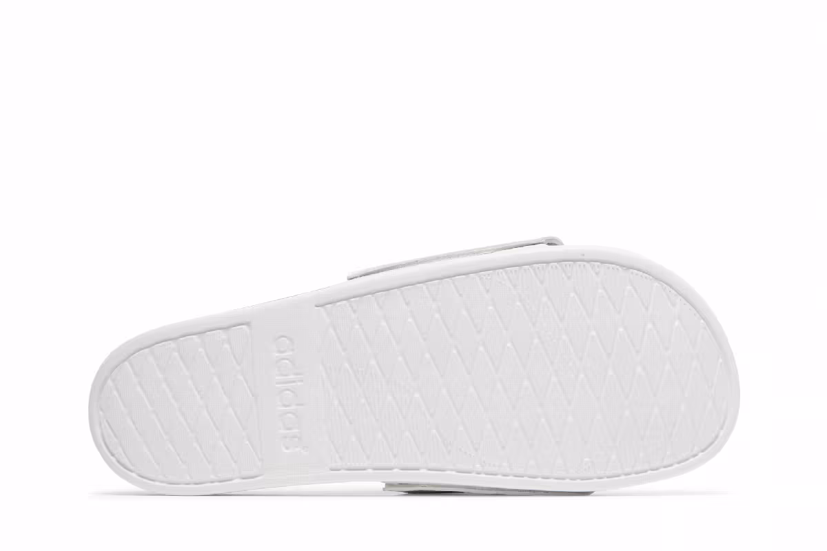Adidas Adilette Comfort Slide White Grey, view 5