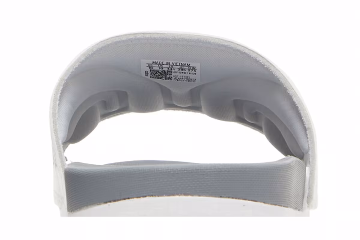 Adidas Adilette Comfort Slide White Grey, view 8