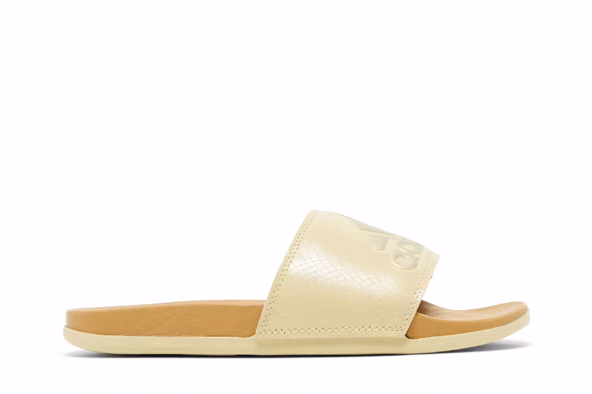 Adidas Women's Adilette Comfort Slide Sandy Beige, view 2