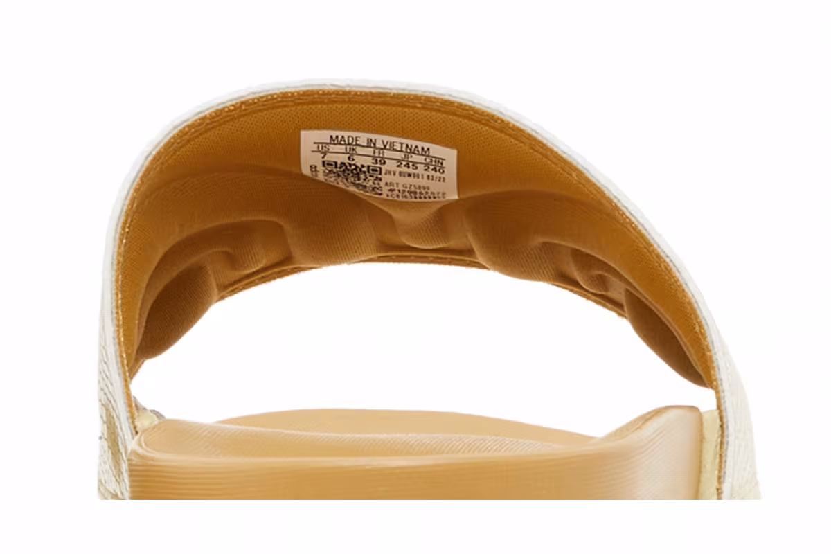 Adidas Women's Adilette Comfort Slide Sandy Beige, view 8