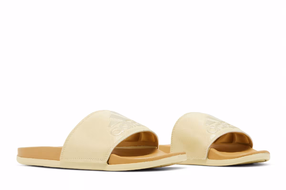 Adidas Women's Adilette Comfort Slide Sandy Beige, view 9