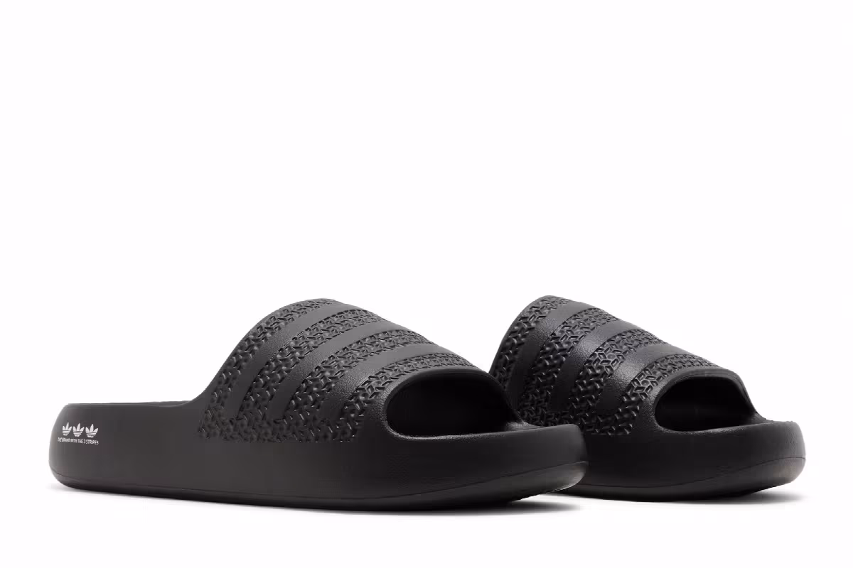 Adidas Women's Adilette Ayoon Slide Core Black, view 9