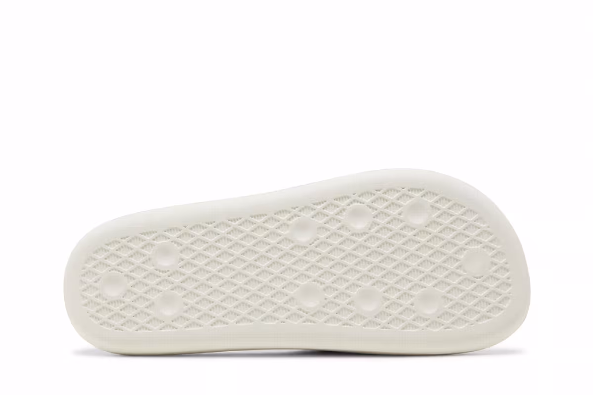 Adidas Women's Adilette Ayoon Slide Triple White, view 5