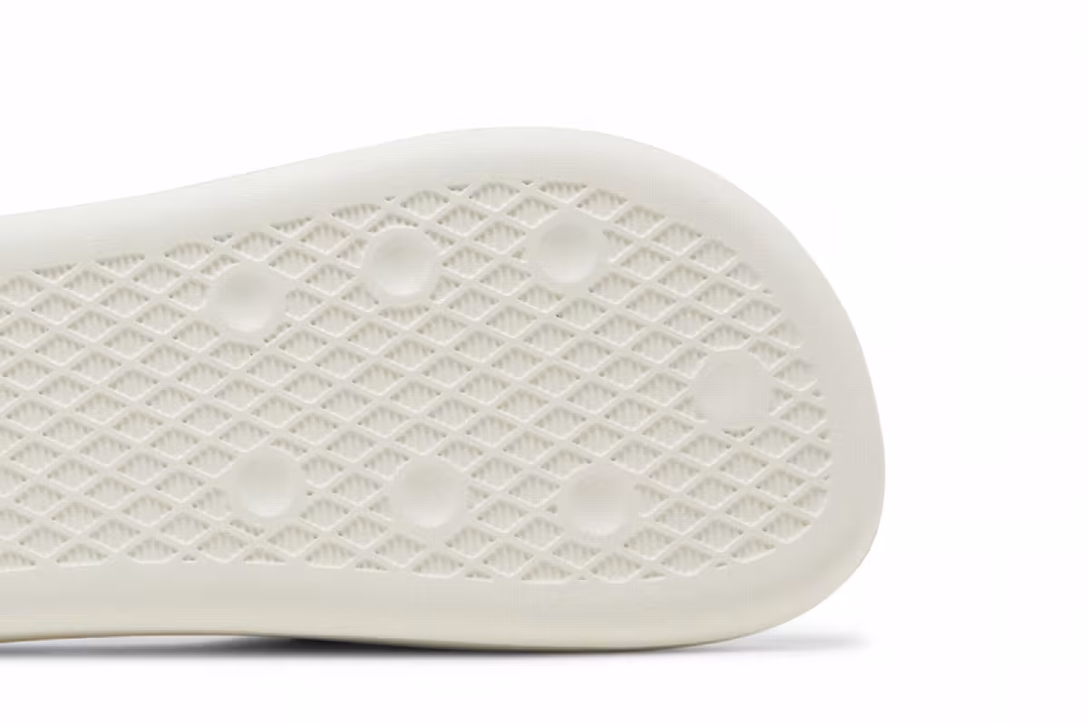 Adidas Women's Adilette Ayoon Slide Triple White, view 6