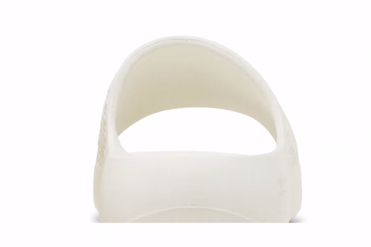 Adidas Women's Adilette Ayoon Slide Triple White, view 8