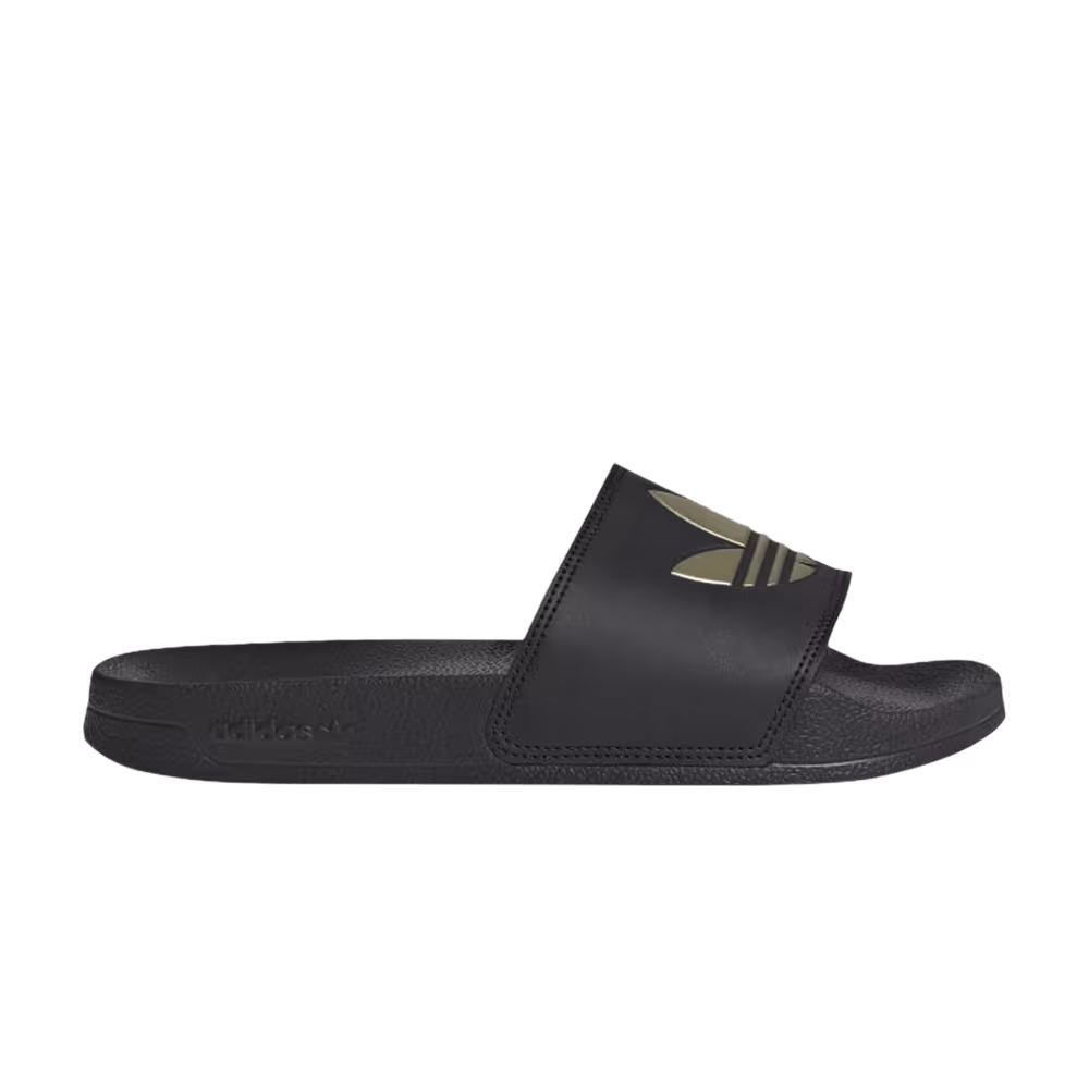 Adidas Women's Adilette Lite Slide Black Matte Gold