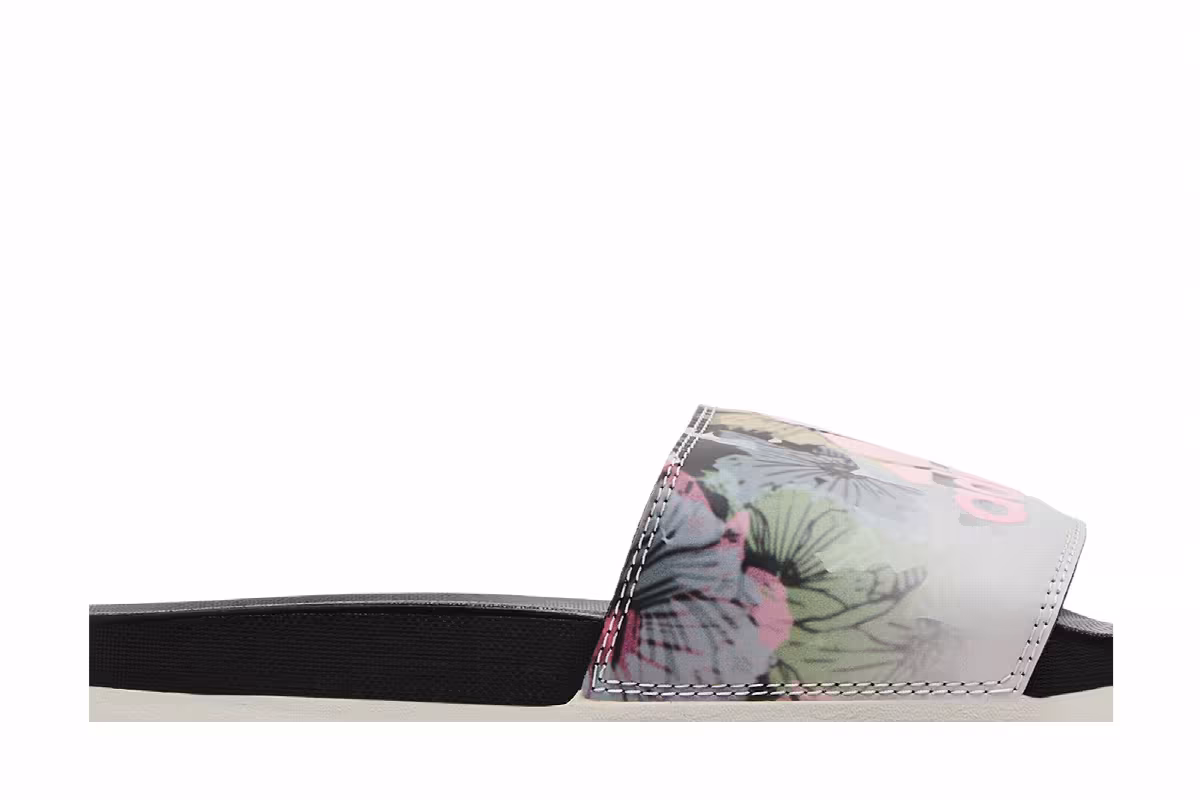 Adidas Women's Adilette Comfort Slide Floral, view 3