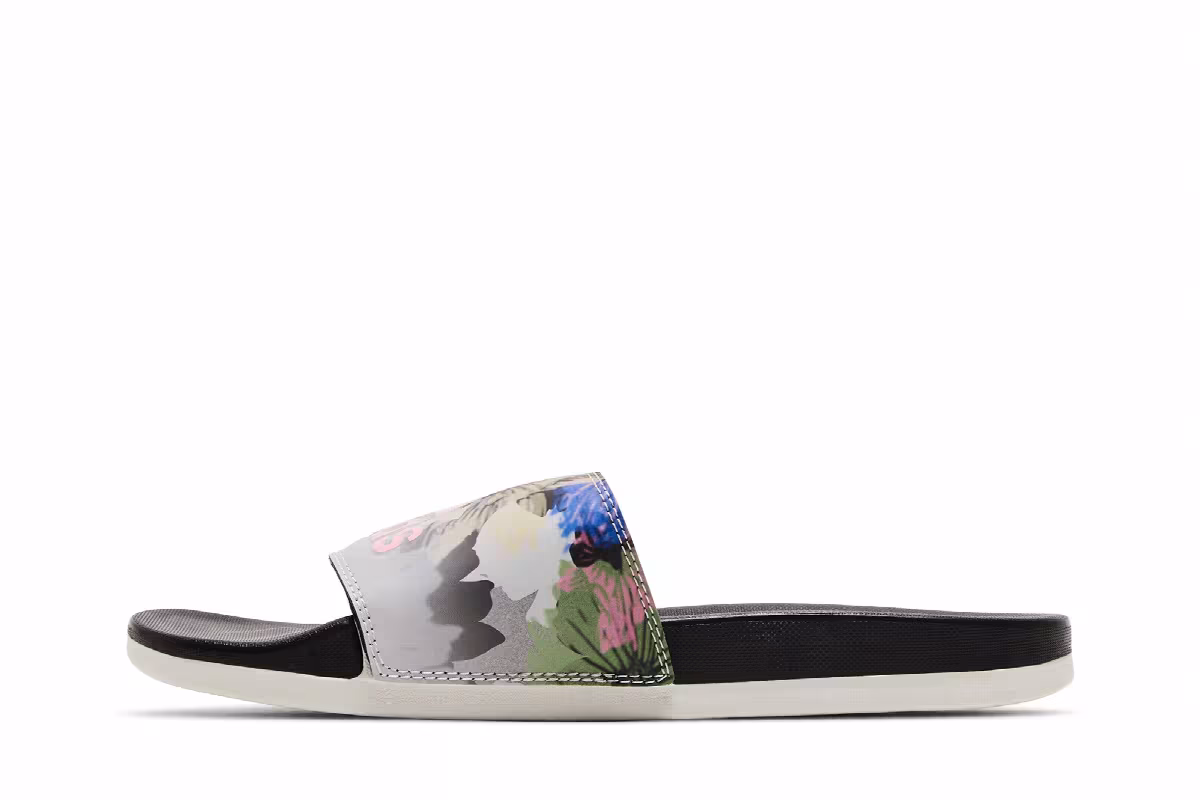 Adidas Women's Adilette Comfort Slide Floral, view 4