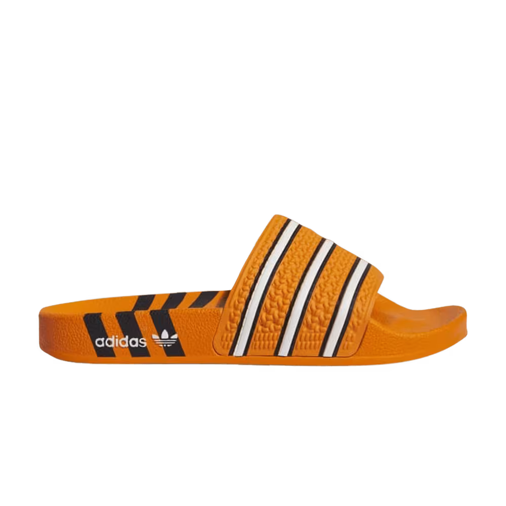 adidas Women's Adilette Slide Three Stripes - Bright Orange