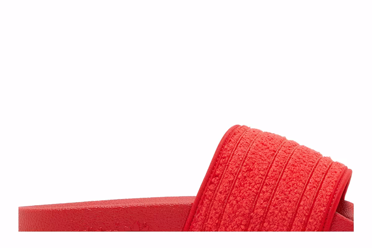 Adidas Women's Adilette Slide Vivid Red, view 3