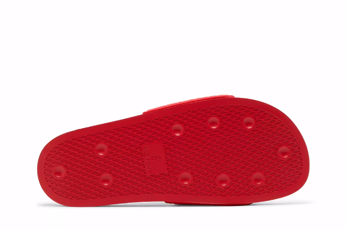 Adidas Women's Adilette Slide Vivid Red, view 5