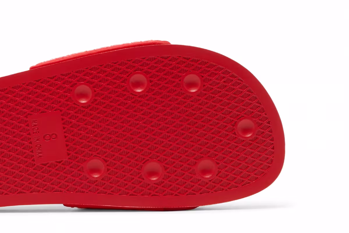 Adidas Women's Adilette Slide Vivid Red, view 6