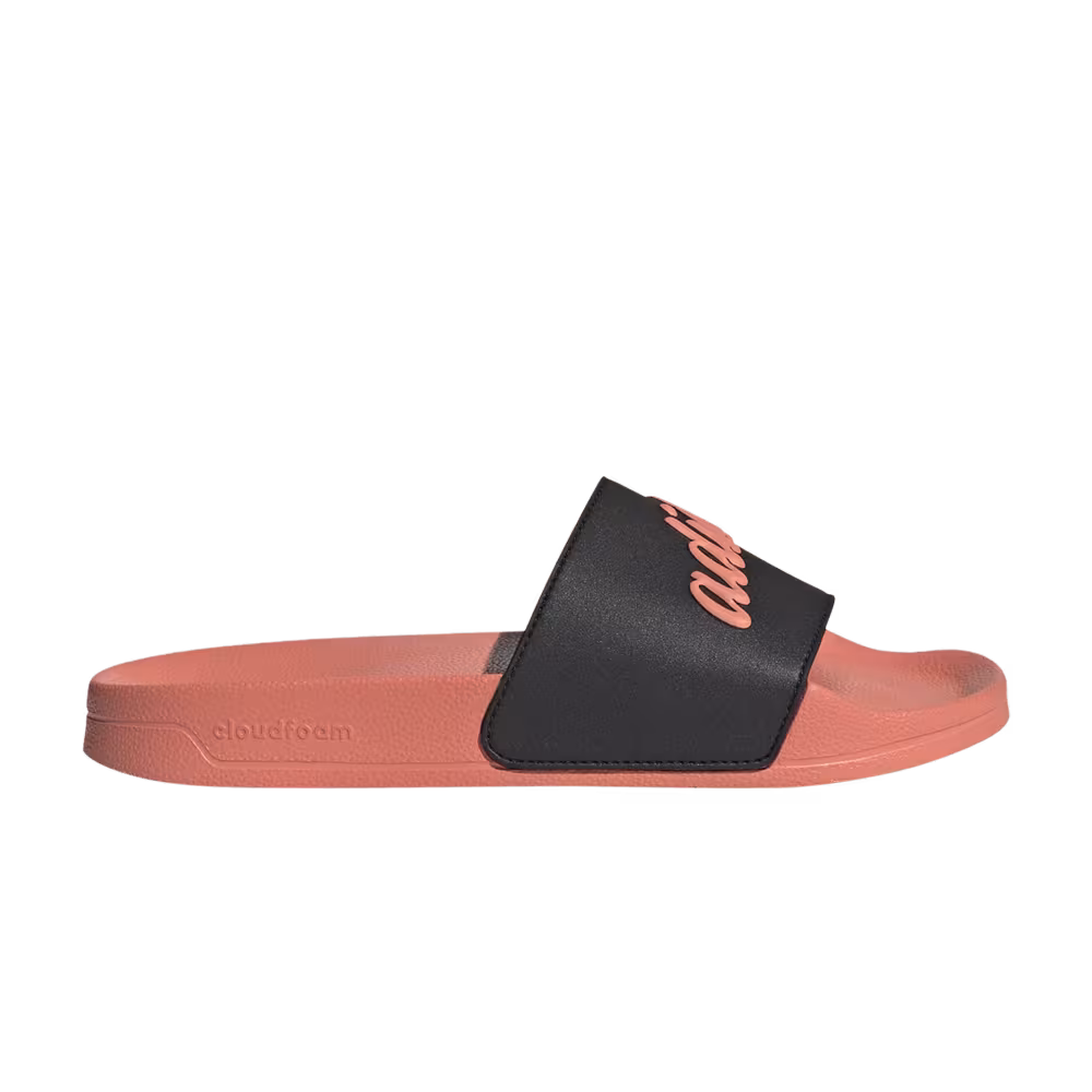 Adidas Women's Adilette Shower Slide Semi Coral Fusion Black