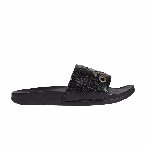 Adidas Wmns Adilette Comfort Slide 'Black Gold Metallic'
