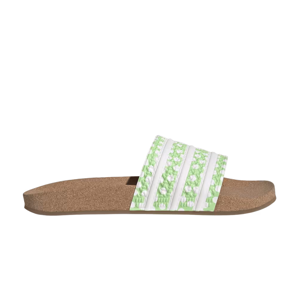 Adidas Women's Adilette Slide Polka Dot - Glory Mint Gum