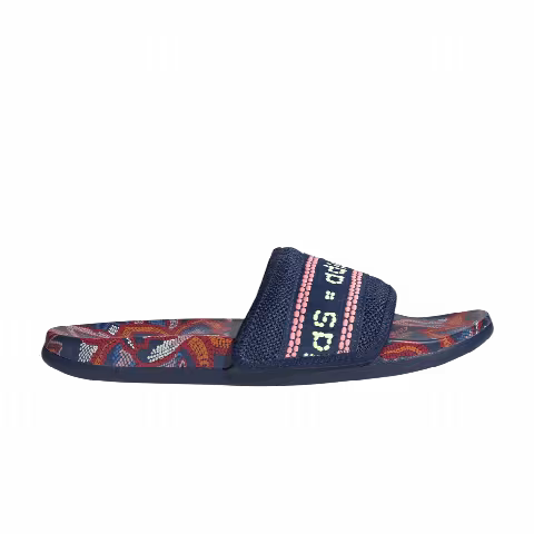Adidas Wmns Adilette Comfort Slide 'Floral - Mystery Blue'