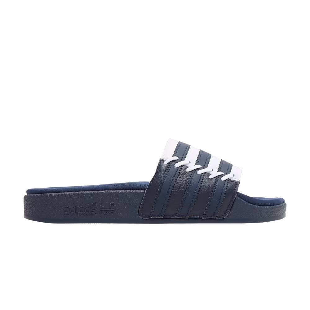 Adidas Women's Adilette Slide Stitched - Collegiate Navy