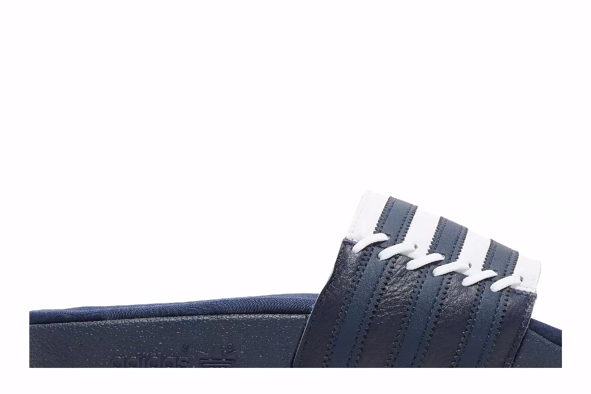 Adidas Women's Adilette Slide Stitched - Collegiate Navy, view 3