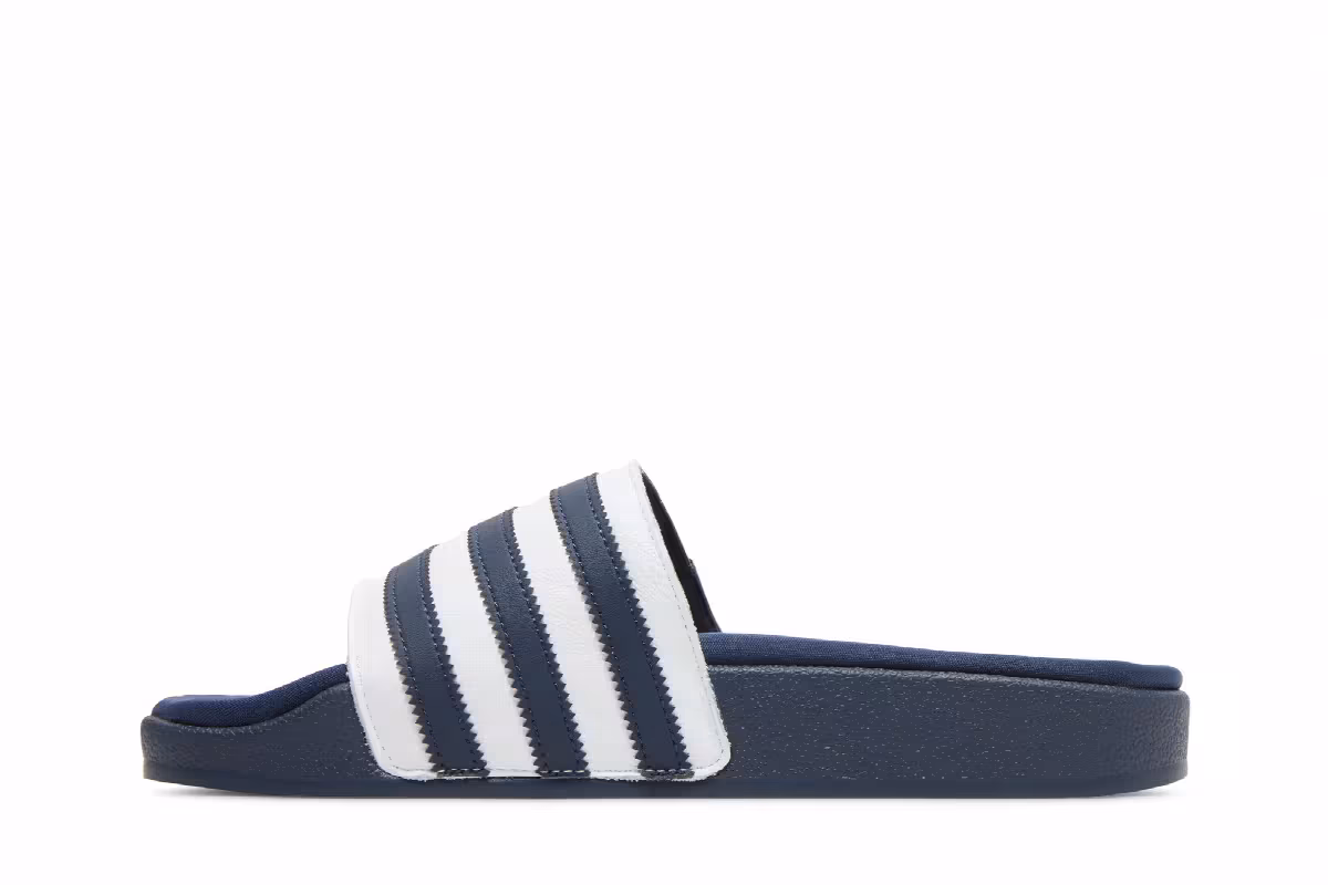 Adidas Women's Adilette Slide Stitched - Collegiate Navy, view 4