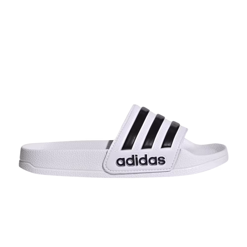 Adidas Adilette Shower Slide J White Black