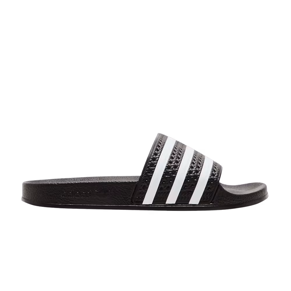 Adidas Adilette Slide J Black White