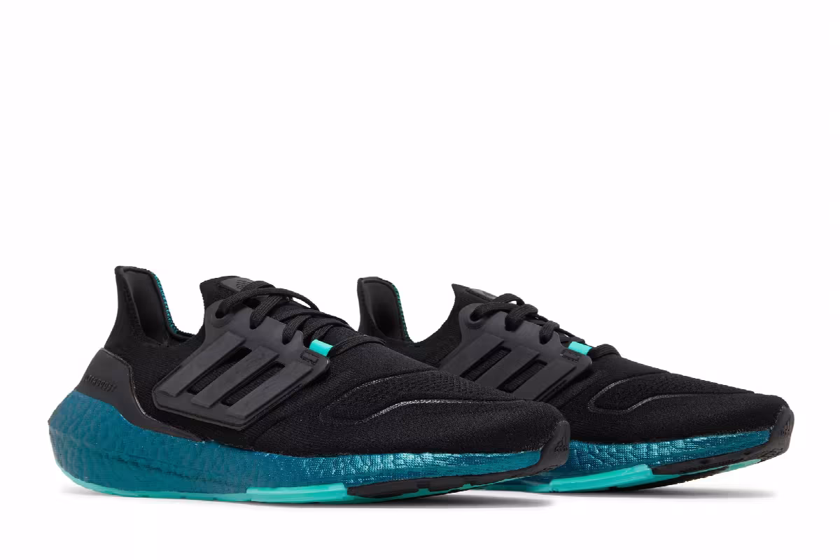 adidas UltraBoost 22 Black Mint Rush, view 9
