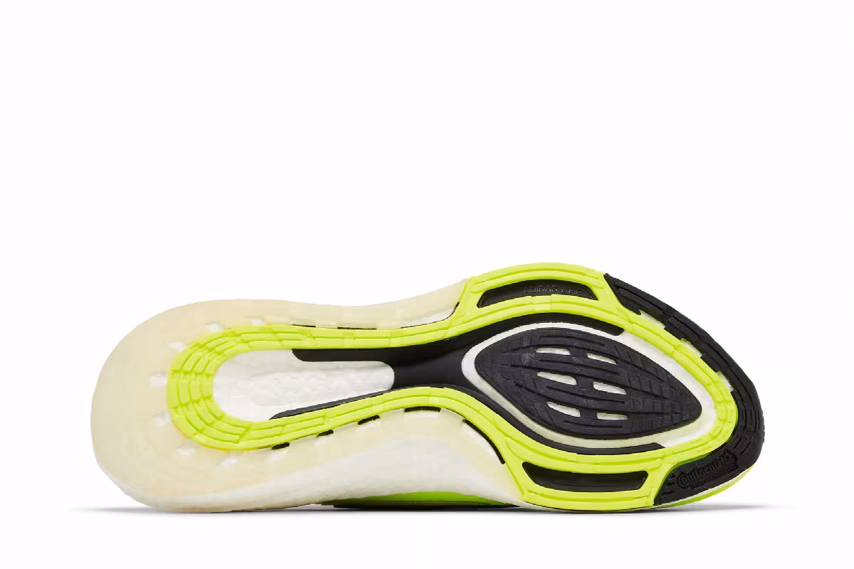 adidas UltraBoost 22 Solar Yellow Black, view 5