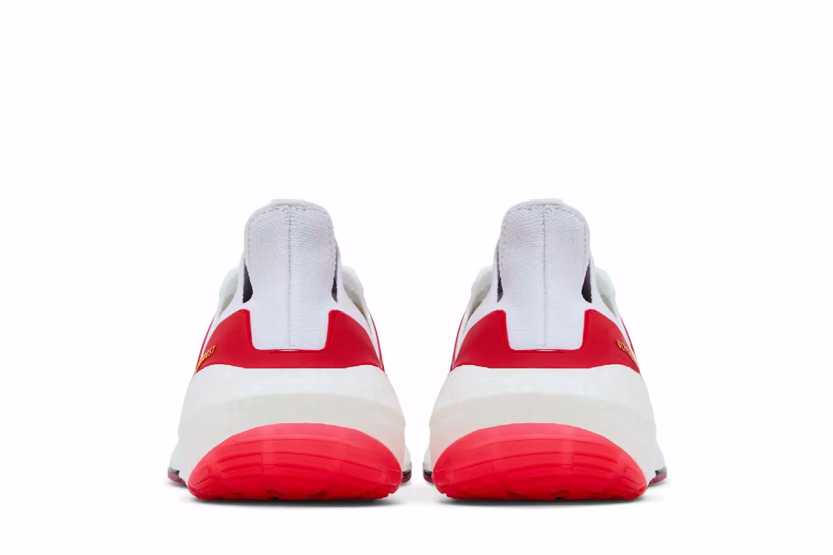 adidas UltraBoost 22 White Vivid Red, view 7