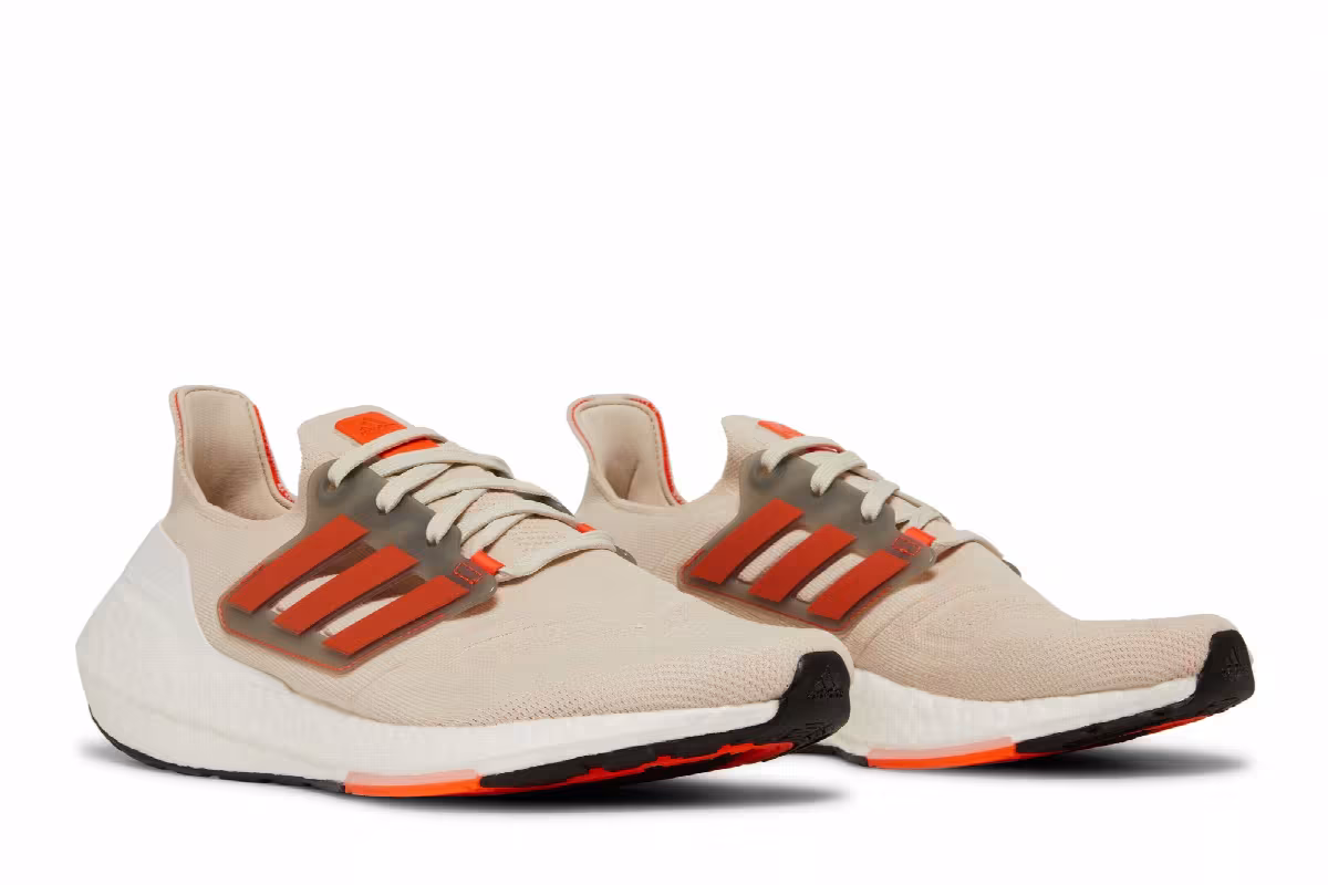 adidas Men's UltraBoost 22 Aluminium Impact Orange, view 9