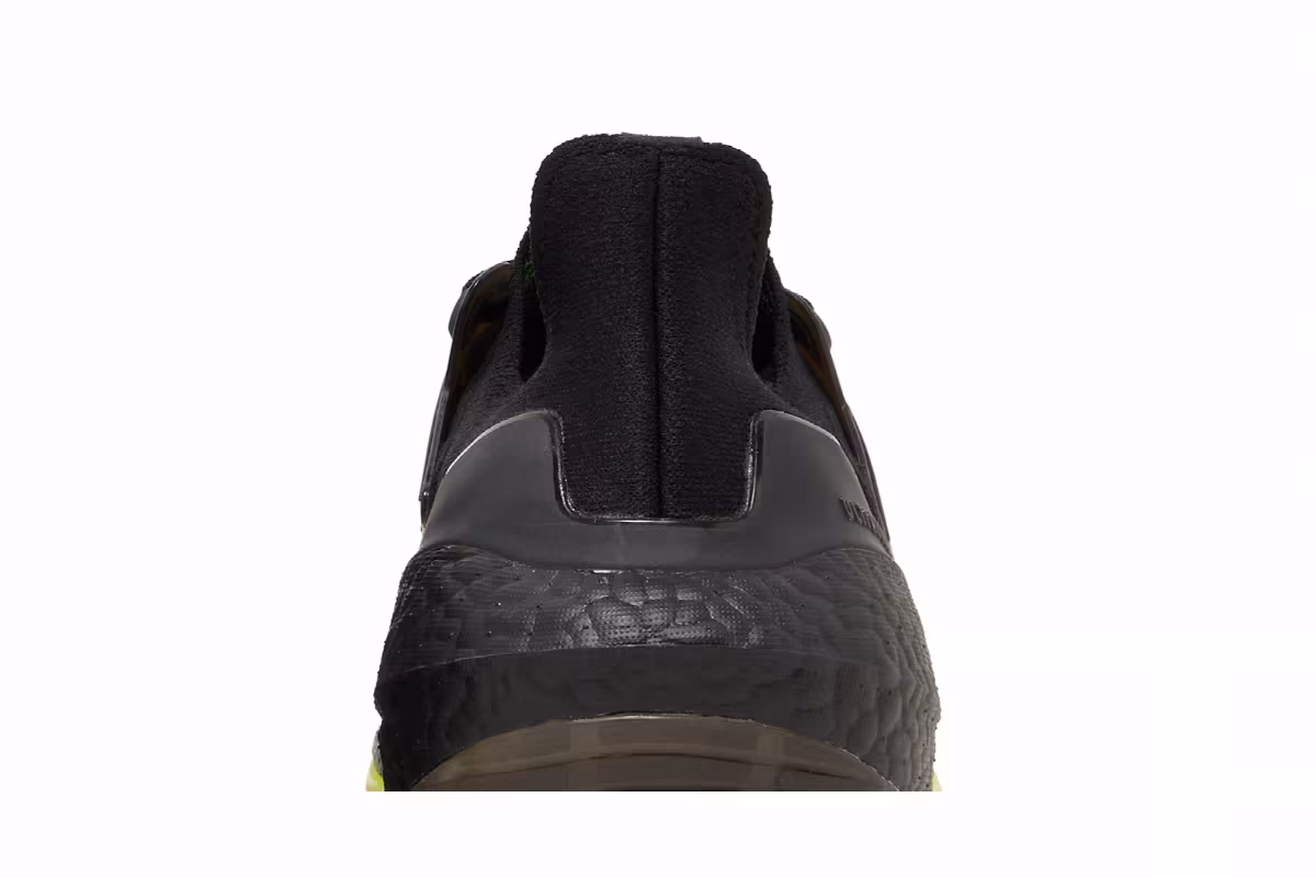 adidas UltraBoost 22 Black Solar Yellow, view 8